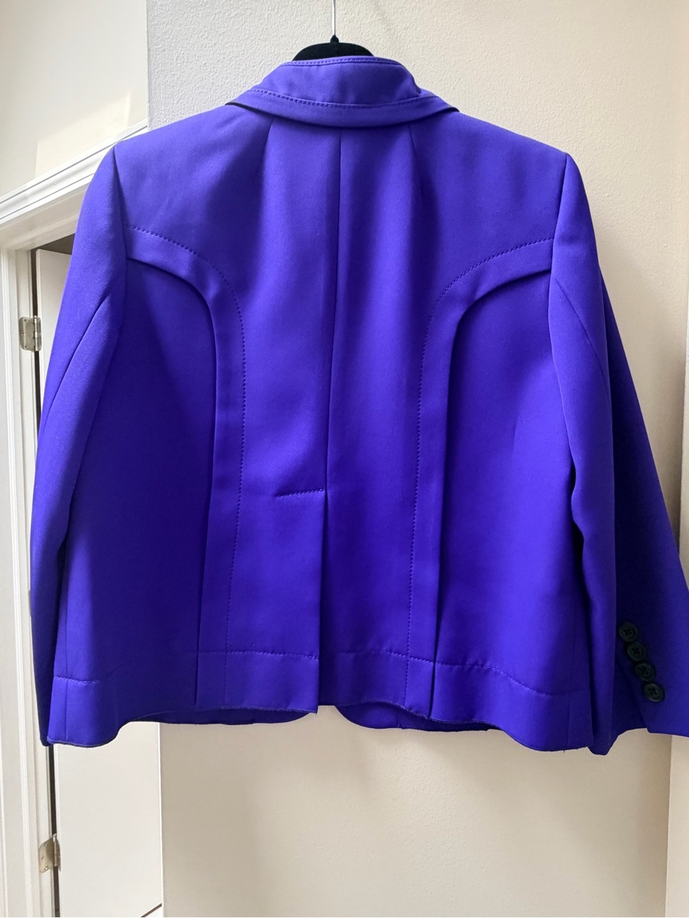 Marc Jacobs Women’s Vibrant Purple Structured Blazer and skirt suit set - Picture 4 of 7